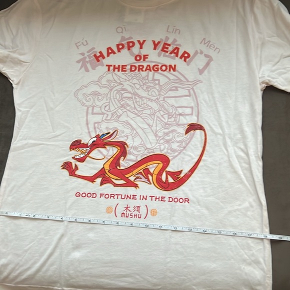 Disney Princess Mulan 🌸 Happy Year Of the dragon MUSHU graphic tshirt - Picture 6 of 8